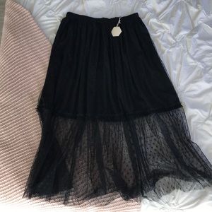 Brand New Black Maxi Skirt